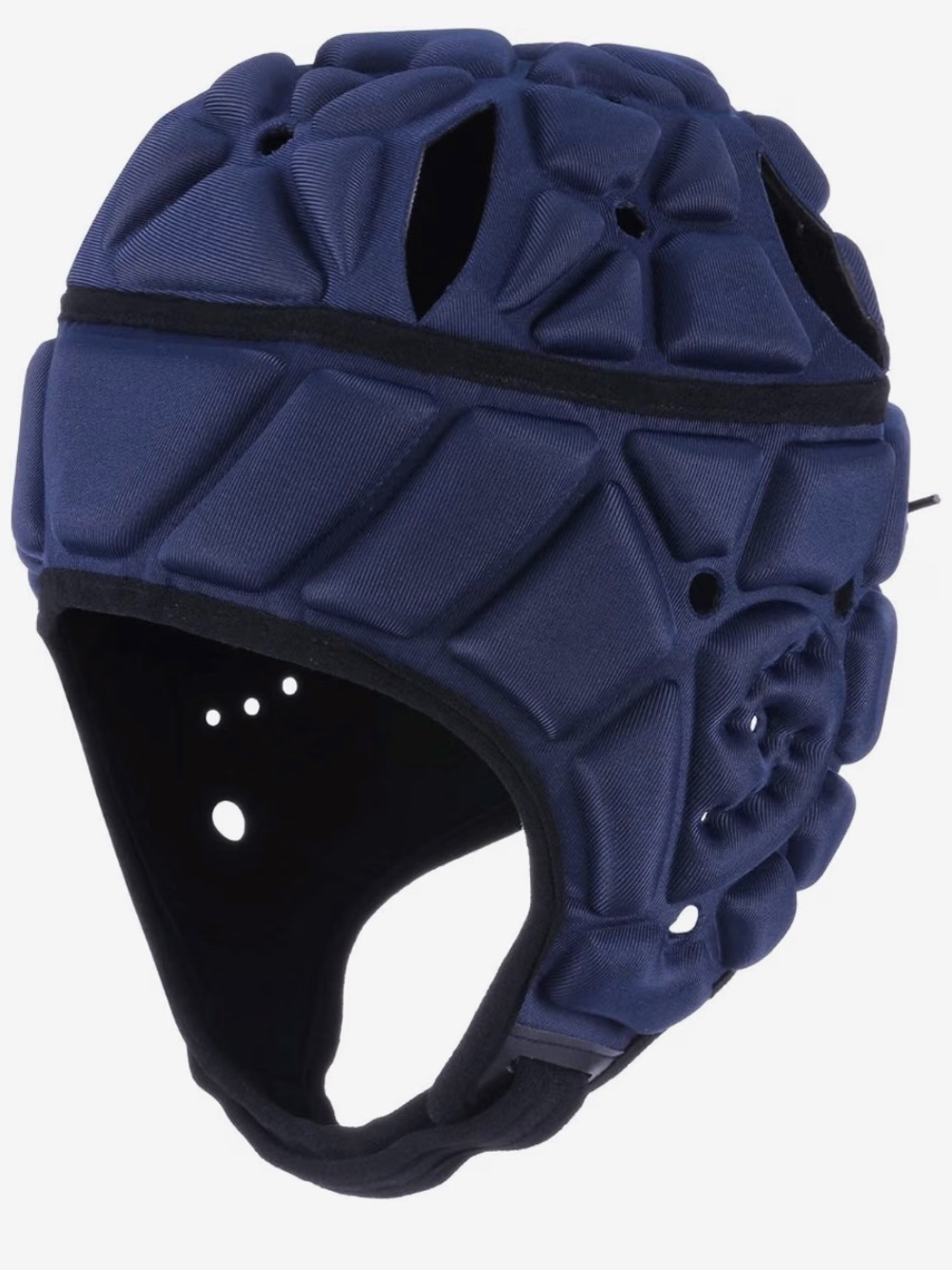 Men's Navy Padded Protective Rugby Head Guard